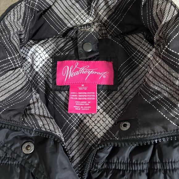 Weatherproof Girls Black Sleeveless Puffer Vest Size M 10/12 - Picture 4 of 4